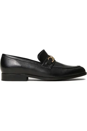 Twin-Set Oval T leather loafers