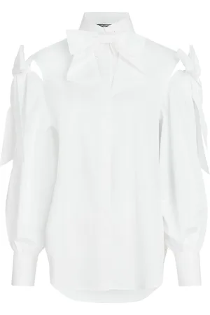 Karl Lagerfeld KL Studio bow-detail poplin shirt