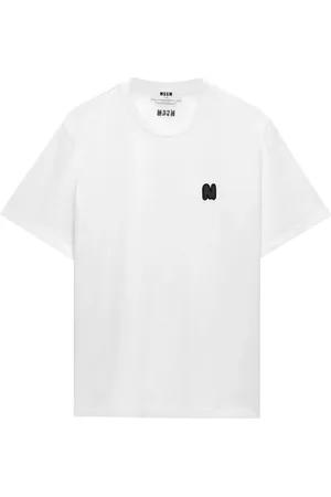 Msgm Logo-appliqué T-shirt