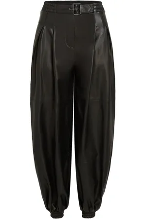 Karl Lagerfeld KL Studio Voluminous leather trousers
