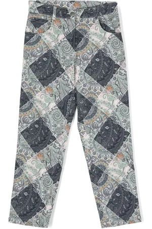 Etro Mix-print trousers