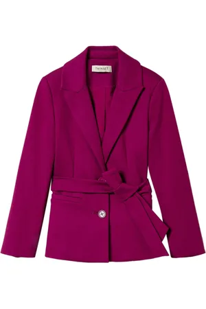 Twin-Set Belted single-breasted coat
