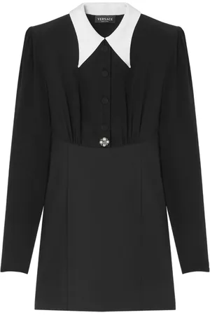 VERSACE Pearl-detailing mini dress