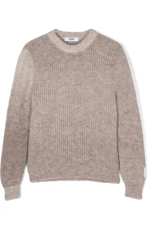 Msgm Intarsia-logo sweater