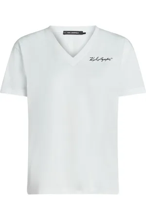 Karl Lagerfeld Signature V-neck T-shirt