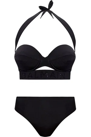Balmain Logo-embellished bikini set