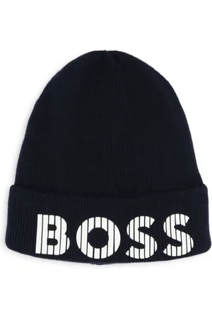 HUGO BOSS Logo-print cotton beanie