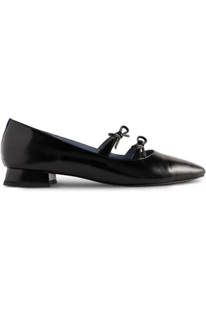 Blue Bird Bow-embellished ballerina shoes