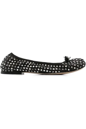 RENE CAOVILLA Crystal-embellished ballet flats