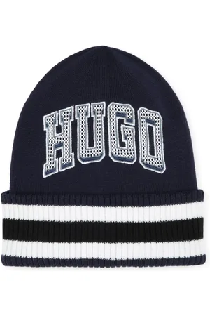 HUGO BOSS Logo-embroidered beanie