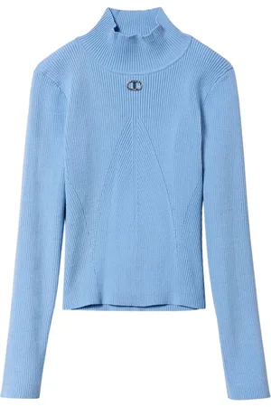 Twin-Set Logo-plaque turtleneck sweater