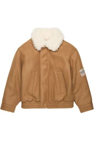 Nº21 Shearling-collar bomber jacket