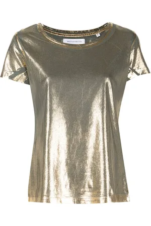 Madison.Maison Metallic lamé T-shirt