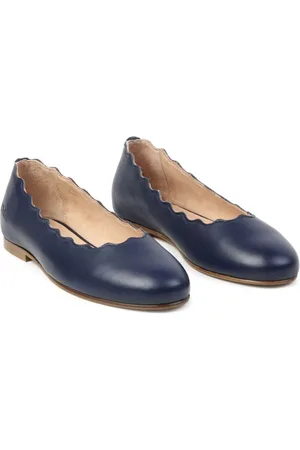Chloé Scalloped ballerina leather shoes