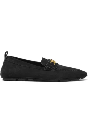 VERSACE Villa suede loafers