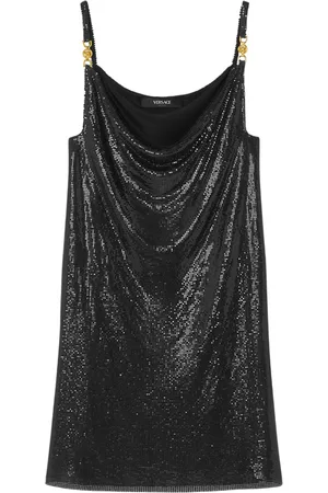 VERSACE Metal mesh mini dress