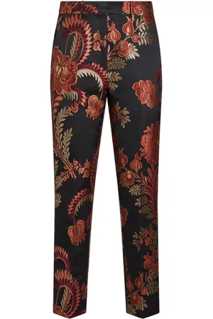 Etro Jacquard tapered trousers