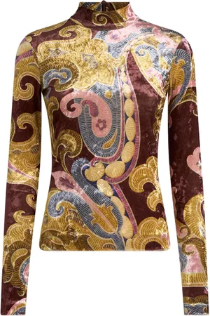 Etro Printed chenille top