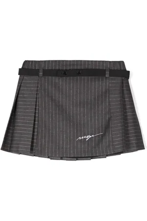 Msgm Pinstriped lurex mini skirt