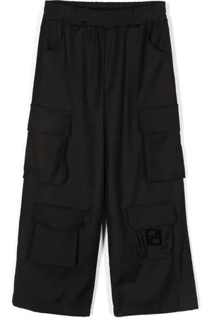 Pinko Flocked-logo cargo trousers