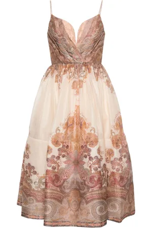 ZIMMERMANN Illustration midi dress
