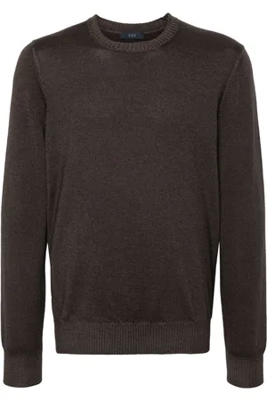 FAY Logo-embroidered sweater
