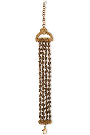 Etro Logo engraved woven bracelet