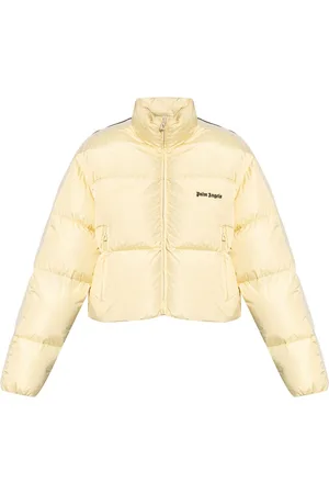 Palm Angels Logo-embroidered puffer jacket