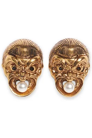 Etro Masks pearl earrings