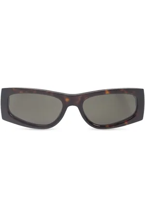 Saint Laurent Rectangle-framed tortoiseshell sunglasses
