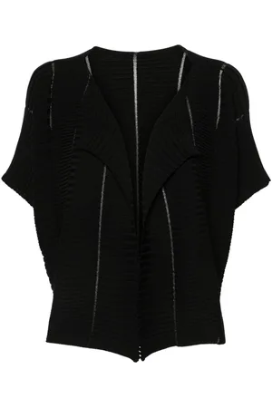 Issey Miyake Ribbed-knit cardigan
