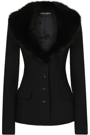 Dolce & Gabbana Faux-fur collar jacket