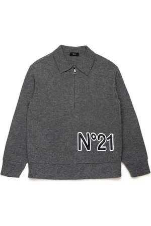 Nº21 Logo-embossed polo top