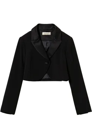Twin-Set Single-breasted cropped blazer