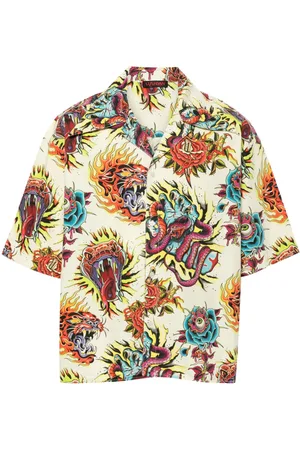 LU’U DAN Tattoo-print shirt
