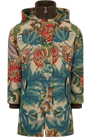 Etro Patterned-jacquard parka coat