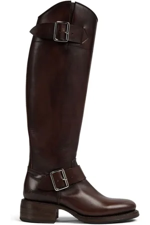 Dsquared2 Logo-debossed leather boots