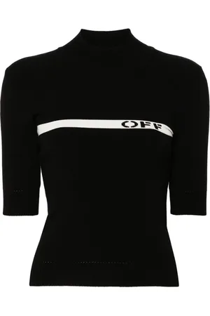 OFF-WHITE Logo-intarsia T-shirt