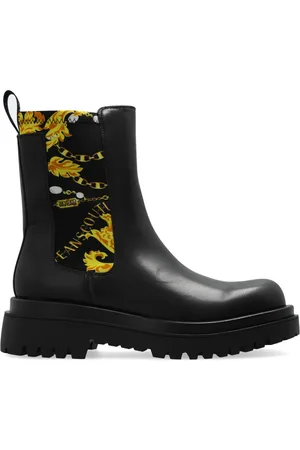 VERSACE Chain Couture-print boots