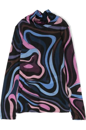 PUCCI Junior Marmo-print top