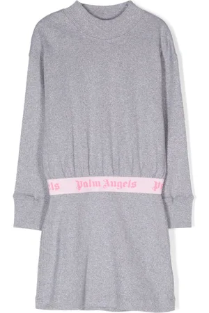Palm Angels Logo-waistband dress