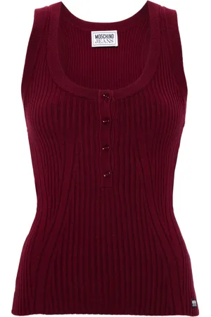 Moschino Ribbed tank top