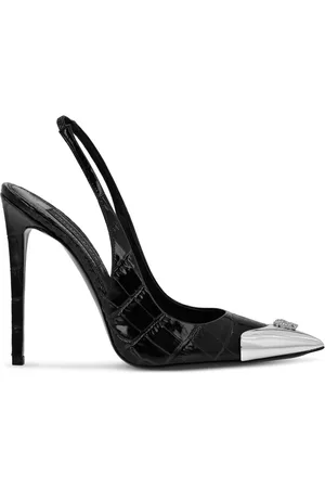 Philipp Plein 120mm Crocco pumps