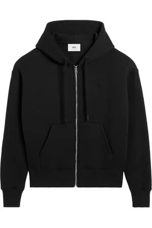 Ami Ami de Coeur zipped cotton hoodie