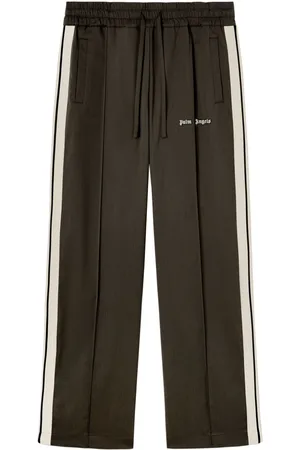 Palm Angels Logo-embroidered wool track pants