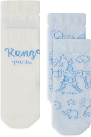 Kenzo Intarsia-knit logo socks (pack of two)