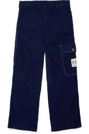 Nº21 Logo-patch cargo trousers