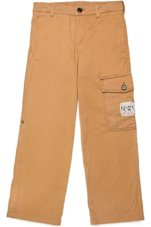 Nº21 Logo-appliqué straight-leg trousers
