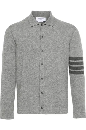 Thom Browne 4-Bar stripe cashmere cardigan