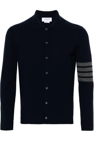 Thom Browne 4-Bar stripe cashmere cardigan